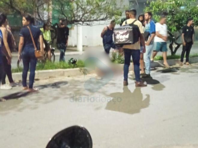 Vítima foi transportada ao hospital pelo Samu