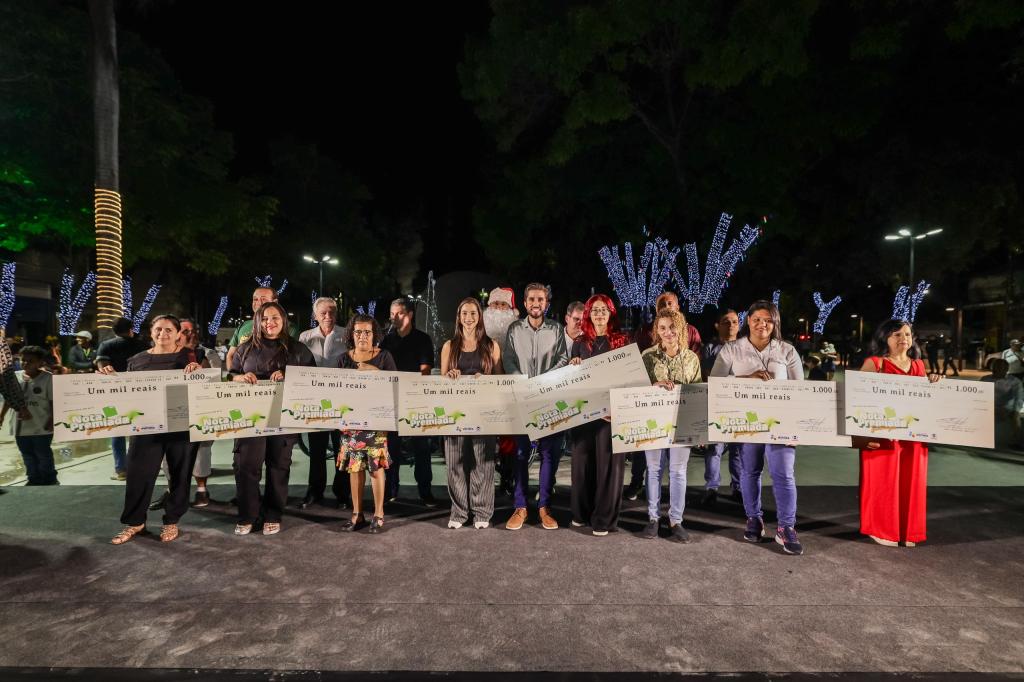 Prêmios foram todos entregues na noite de sexta-feira (13), na reinaguração da Praça 1º de Maio 