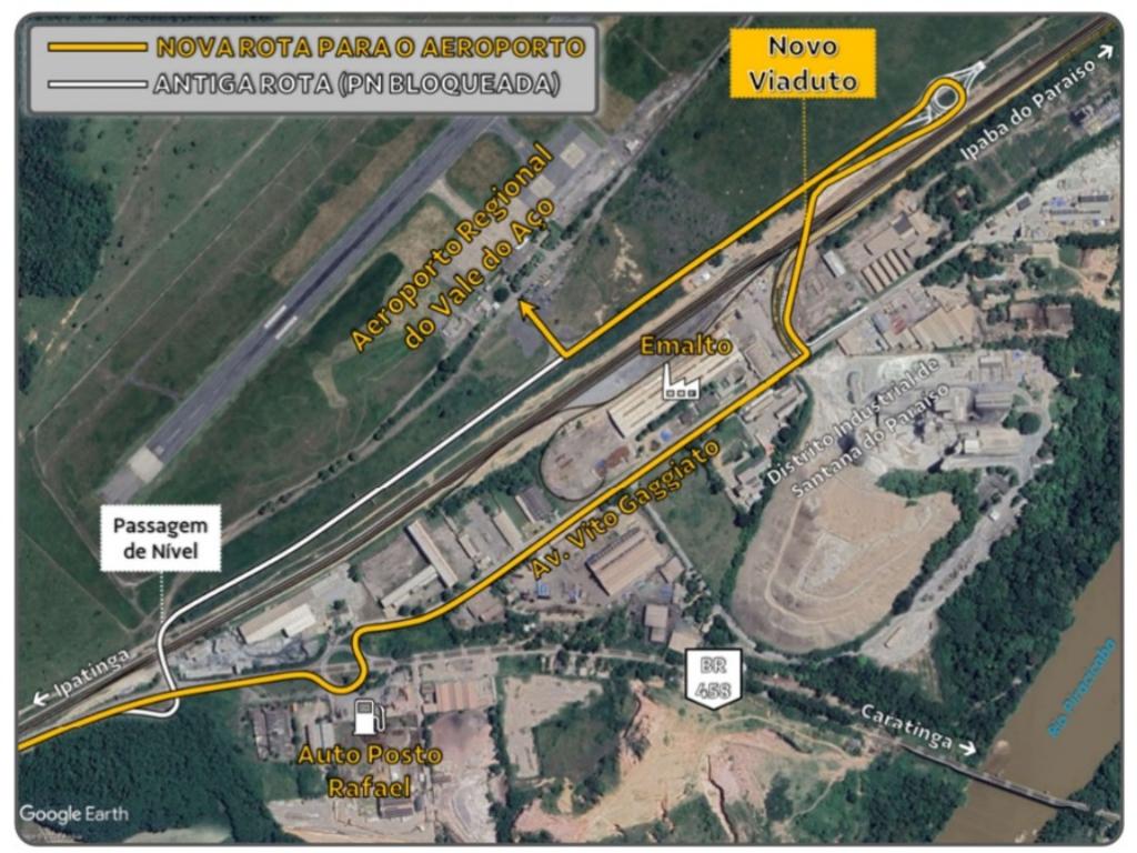 Entenda como será o novo acesso ao aeroporto regional