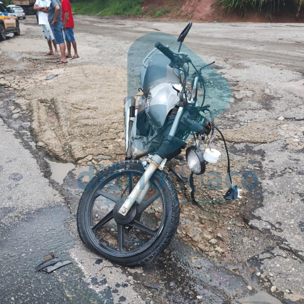 Moto usada pelas vítimas