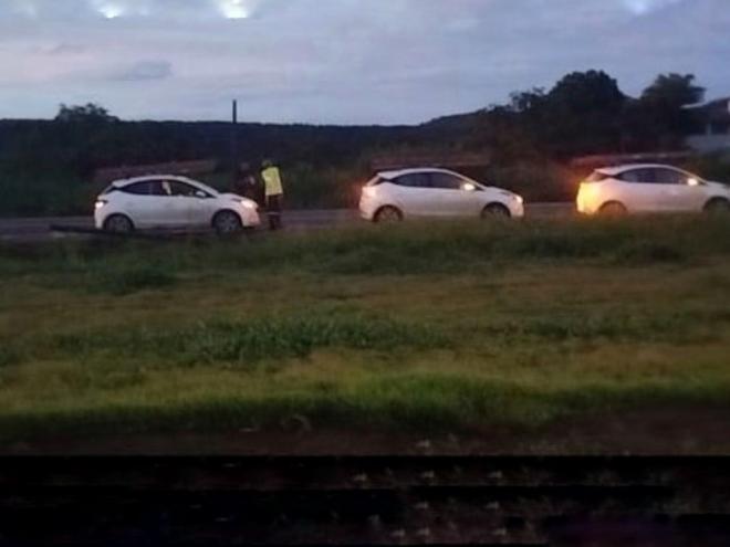 Equipe esteve na BR-458 no começo da noite de ontem e removeu as peças danificadas 