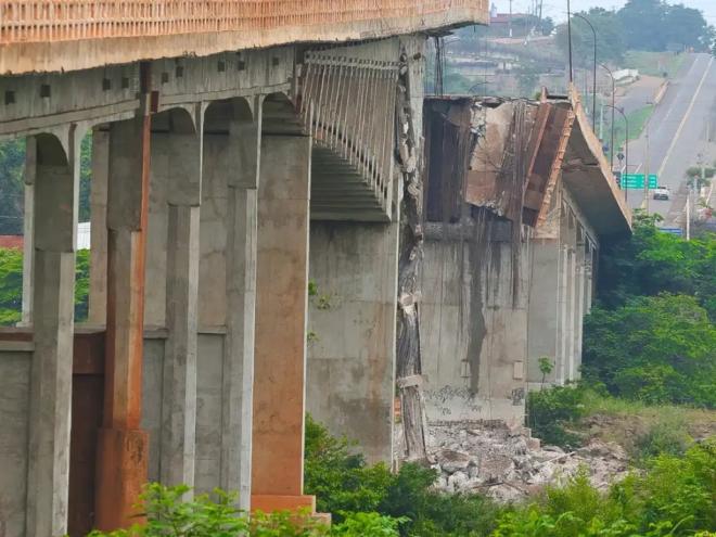 Ponte que desabou ligava o Maranhão a Tocantins