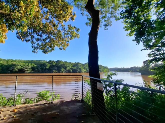 O mirante para o rio Piracicaba é atração do passeio
