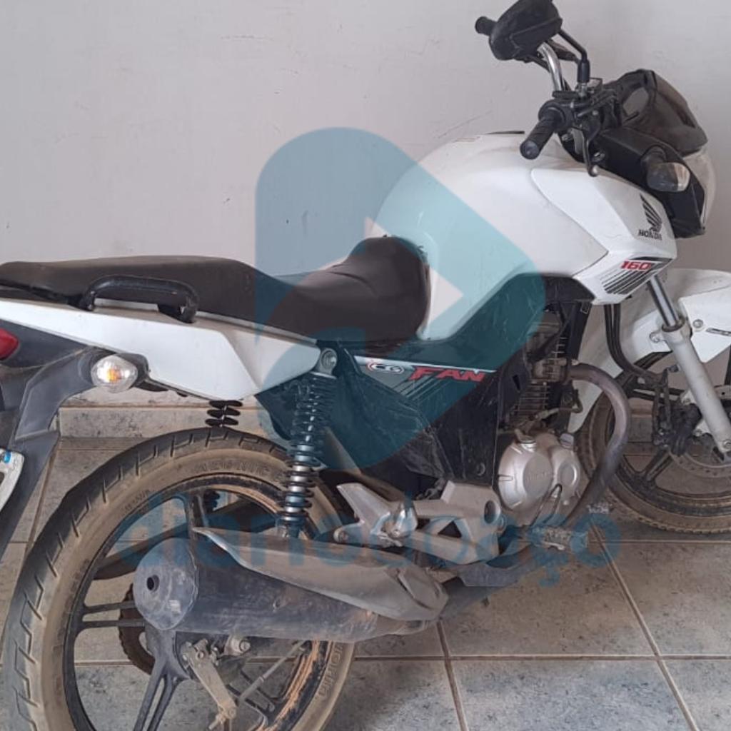 A motocicleta Honda CG 160 Fan constava como furtada