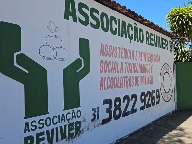 A Associação Reviver está localizada na rua Von Goethe, no bairro Cidade Nobre, em Ipatinga