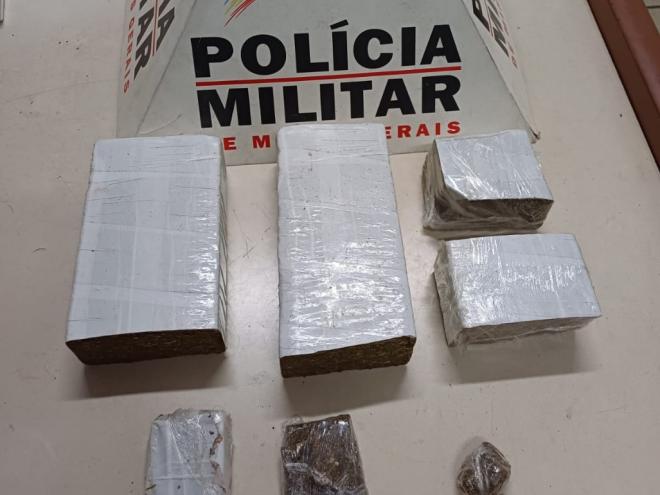 Material apreendido pela PM