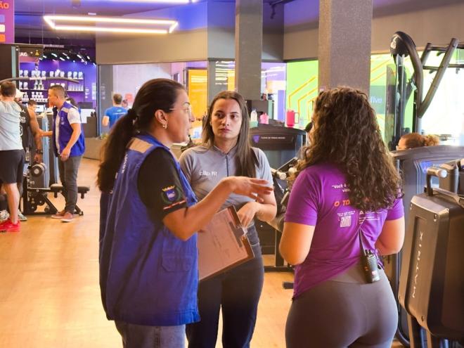 Os trabalhos da Vigilância Sanitária nas academias devem durar cerca de 30 dias