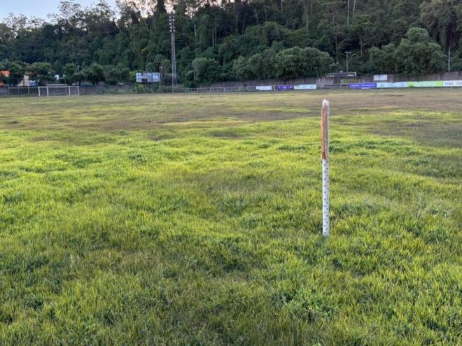 A área do campo principal de treinamentos foi vistoriada por representantes do Ipatinga