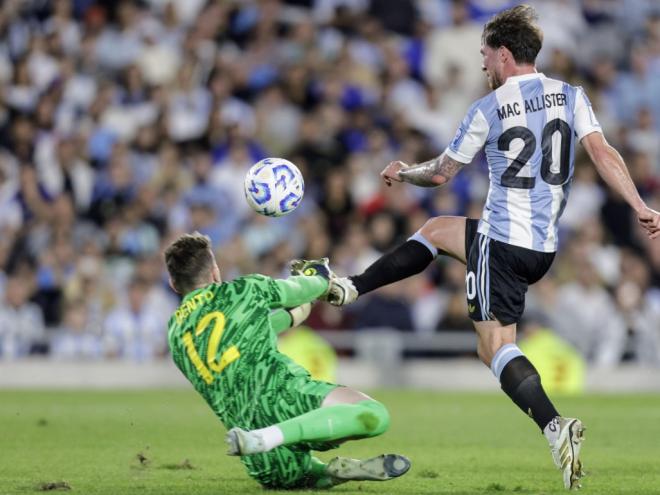Mac Allister fez um dos gols dos hermanos