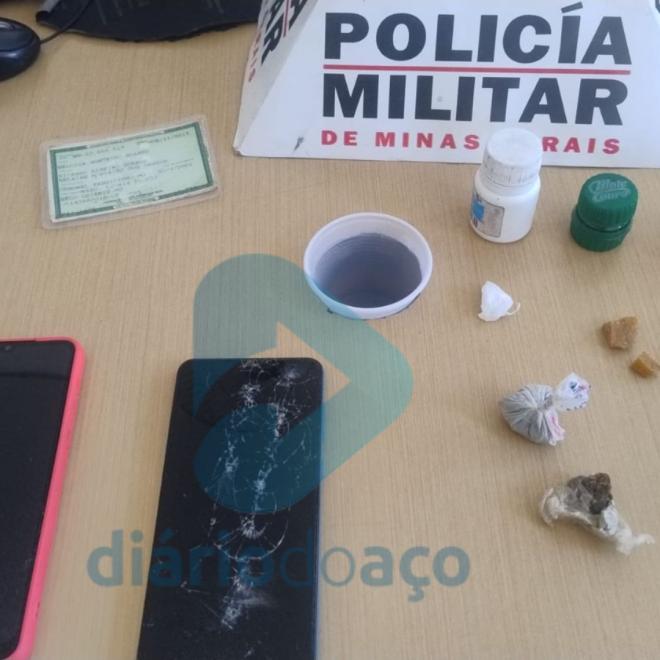 Drogras apreendidas pela PM