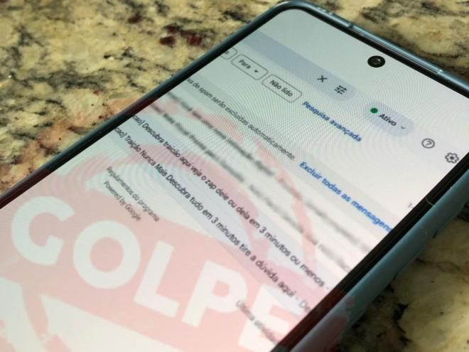 As mensagens alegando uma suposta traição são enviadas para o e-mail das vítimas