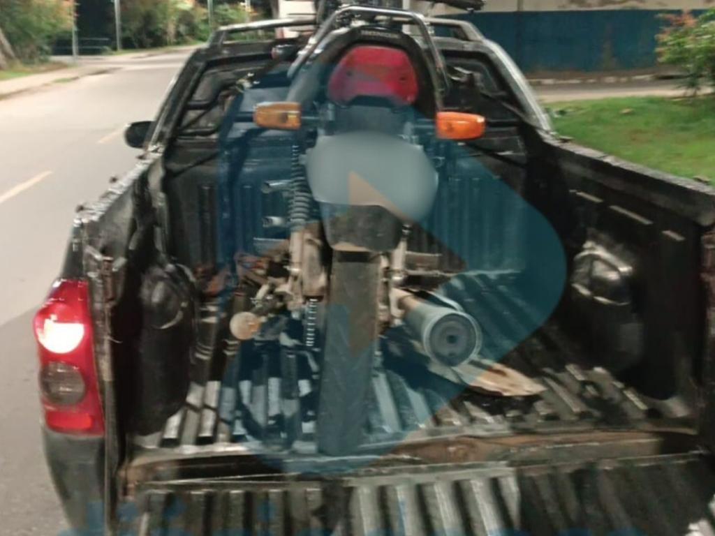 Motocicleta foi encaminhada ao pátio credenciado