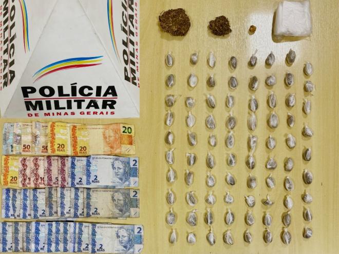 Drogas apreendidas pelos militares