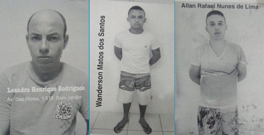 Leandro, investigado como executor do assassinato de Wilerson Gomes Cabral e está foragido. Já Allan e Wanderson estão presos