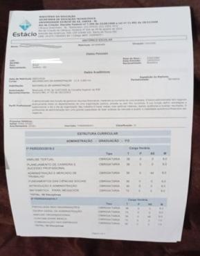 Currículo falsificado apreendido pela Polícia Federal 