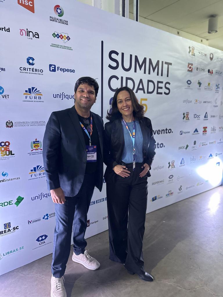 David Barroso e Jane Figueiredo no Summit Cidades