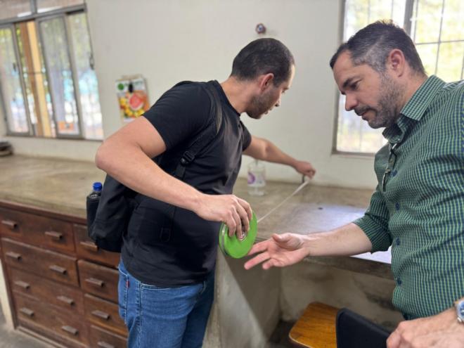 Representantes da UFOP durante visita a um dos espaços que devem ser cedidos para o início de operação da instituição