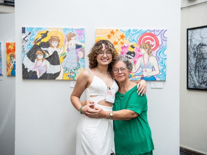 Bárbara Costa Klein, a Babi, é neta da artista Ieda Klein e expõe pela segunda vez