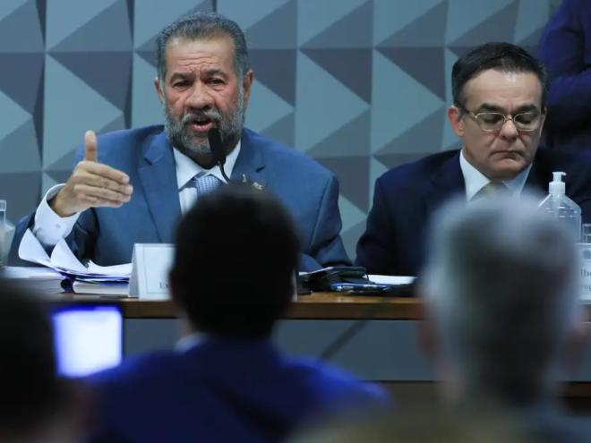 Reunião da Comissão Parlamentar Mista de Inquérito (CPMI) do INSS para ouvir o ex-ministro da Previdência Social Carlos Lupi.  Foto: Lula Marques/Agência Brasil