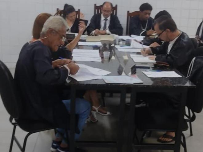 Reunião do TJD que julgou o caso polêmico do jogo que não aconteceu entre Iguaçu x Beira Rio    