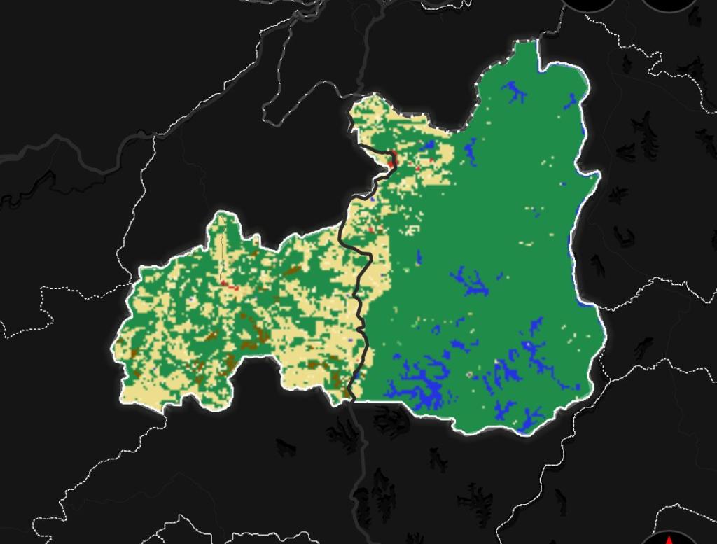 A título de exemplo, o Mapbiomas gerou este mapa para Marliéria