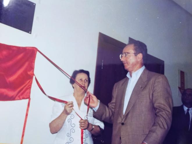 A inauguração do fórum contou com a participação de Amabile Orban Gaggiato, da Viga Caldeiraria e Rinaldo Campos Soares, da Usiminas; duas empresas que tiveram papel fundamental nas obras