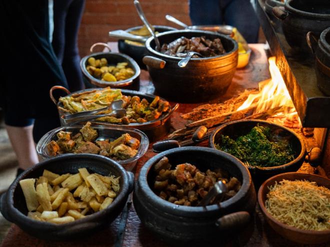 A típica culinária mineira encanta os turistas de fora do estado