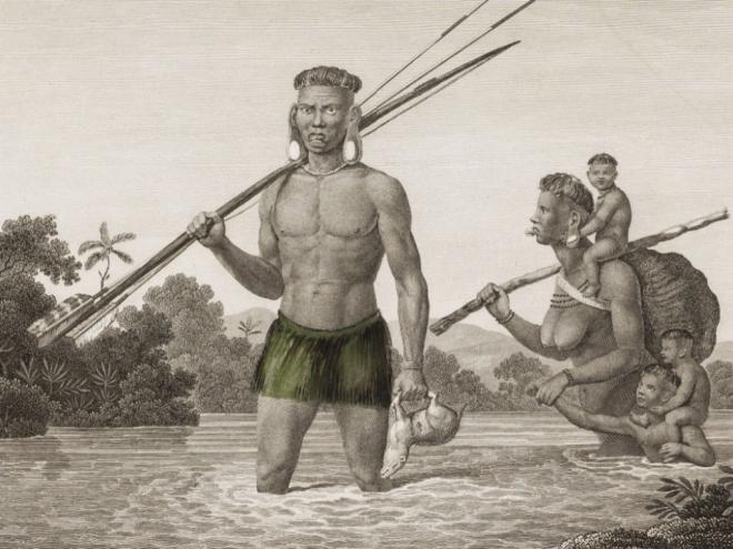 Os nativos eram chamados Botocudos, no jargão europeu