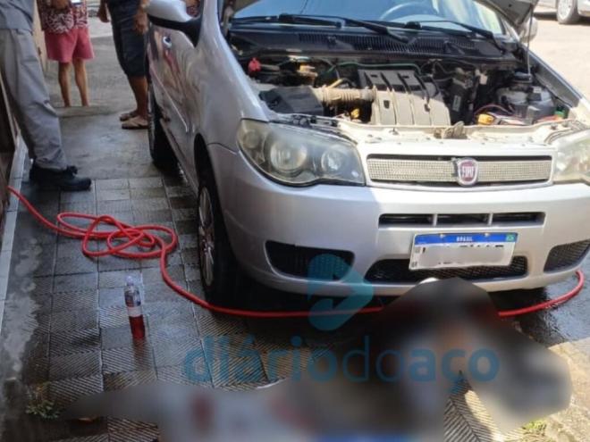 Vítima lavava um Fiat Palio na calçada no momento do assassinato