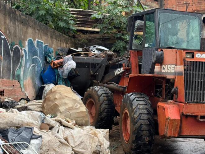 Resíduos foram removidos de diversos pontos do aglomerado Amazonita 