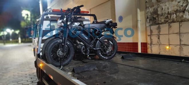 Furto dessa bicicleta elétrica desvendou esquema criminoso de penhora de material bélico  no Centro 