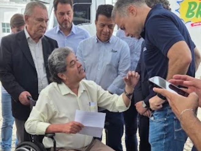 Clésio Gonçalves, com o ministro dos Transportes, Renan Filho em Belo Horizonte