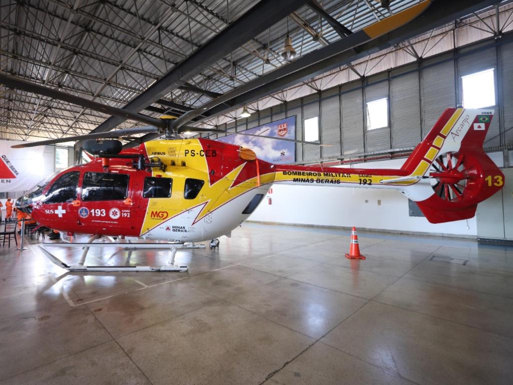 Cada aeronave modelo Airbus EC145-D3 foi adquiridas ao custo de R$ 82 milhões, com recursos do Fundo Estadual de Saúde (FES)