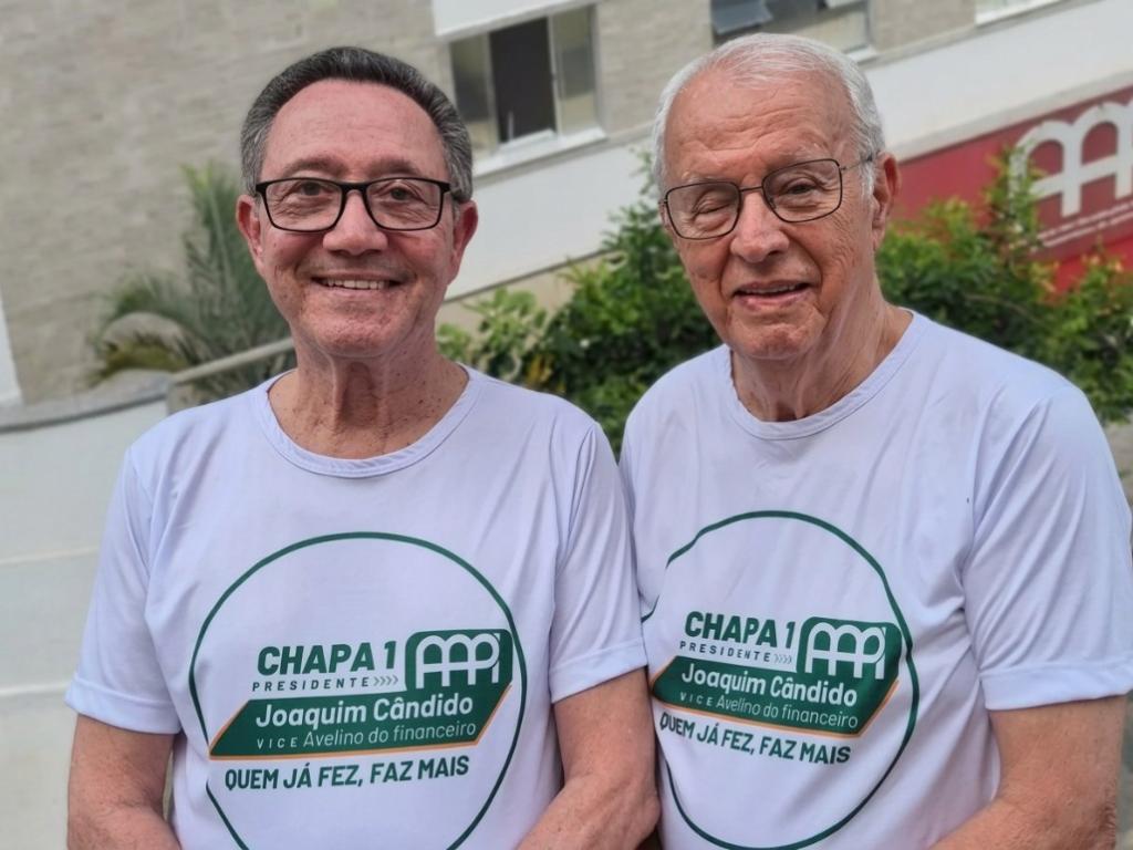 Atual presidente Joaquim Cândido tenta se reeleger, ao lado do vice Avelino Cardoso