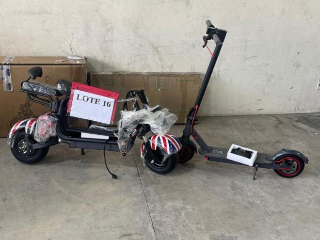 Patinetes elétricos estão no leilão 