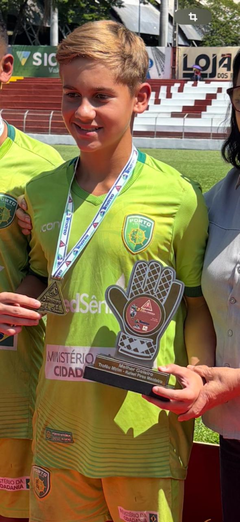 O goleiro Enzo, do campeão Porto Vitória, fechou da 31ª Copa Timóteo sem tomar nenhum gol