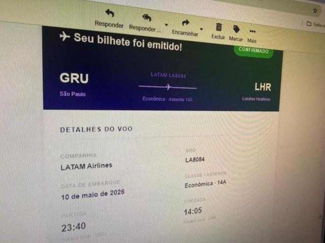 E-mail apresenta muitos detalhes para parecer verdadeiro 