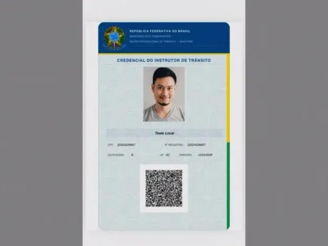 Credencial do instrutor 
