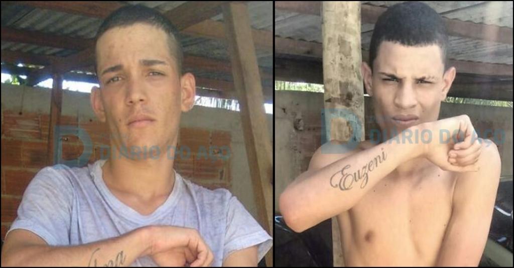 Jeferson e Rayllan foram detidos pela PM logo após a invasão e furto em uma casa no residencial Bethânia