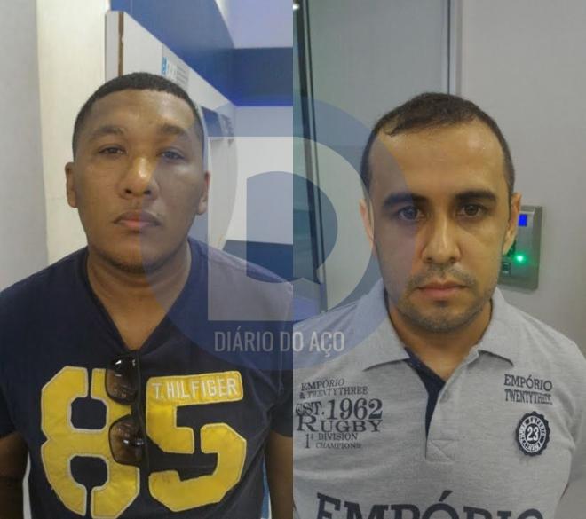 Marcos Antônio e José Rodrigo foram presos em Valadares, dentro de uma agência bancária