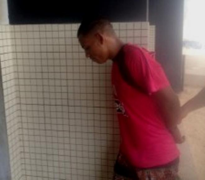Jorge foi contido por populares e detido pela PM