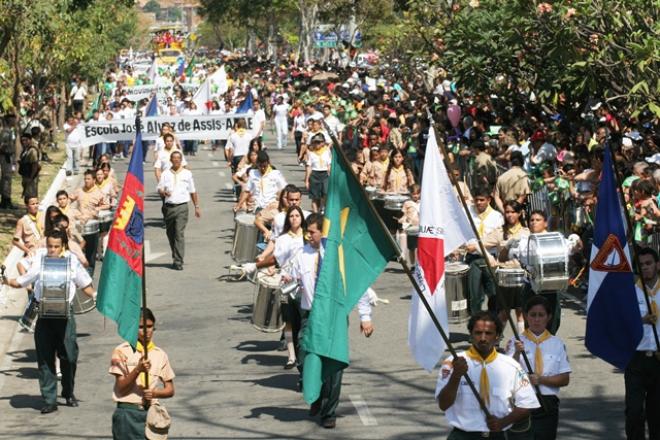 Desfile cívico irá marcar as comemorações do Dia da Independência do Brasil