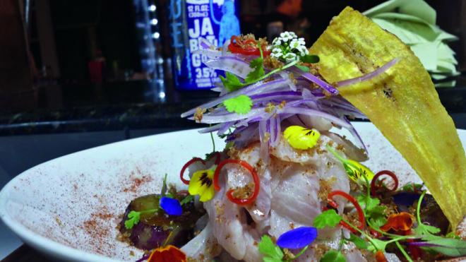 Ceviche com cerveja