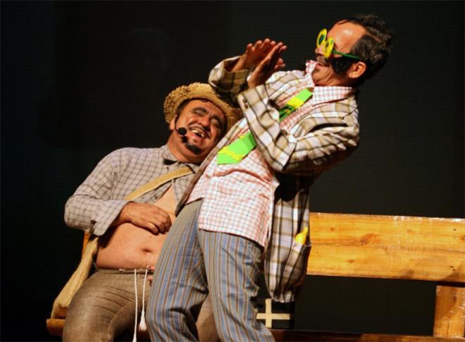 Francismar Vasconcelos e Ademar Coelho, no hilariante Showriso