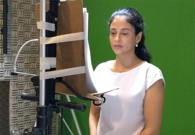 Raquel Vieira narra as histórias pesquisadas pelos alunos