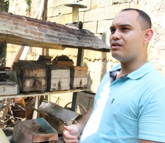 Vinícius Eler cria abelhas sem ferrão desde 2002, quando recebeu uma  enxame de presente 