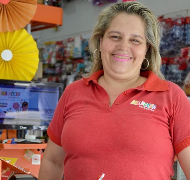Elaine Silveira comemora o crescimento das vendas 