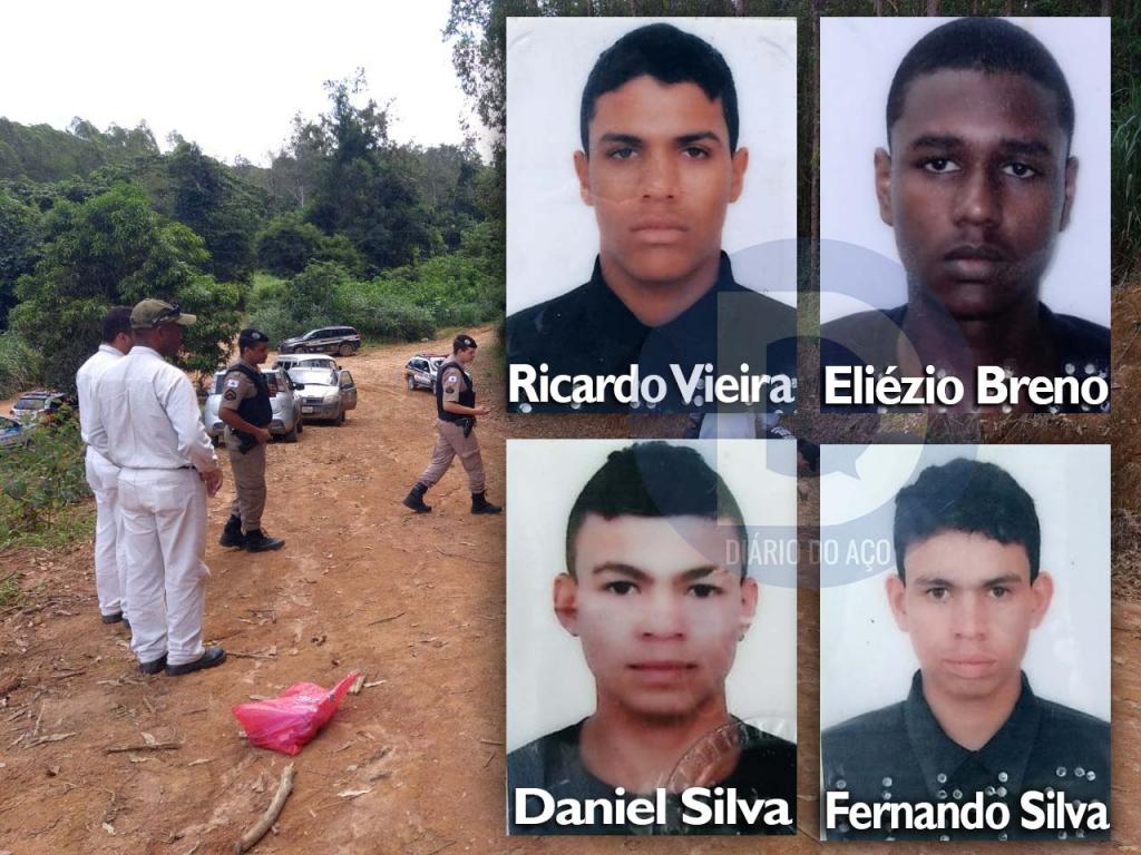 Ricardo, Eliézio, Daniel e Fernando moravam no bairro Esperança, em  Ipatinga