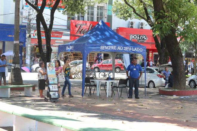 O trabalho da equipe ficou concentrado no Centro por mais de 15 dias