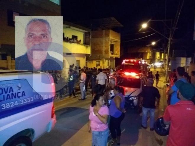 Wanderci Horácio, 54 anos, morreu ferido a tiros no bairro Industrial em 15 de novembro de 2017